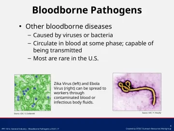 Bloodborne Pathogens: free PowerPoint · OSHA Outreach Trainer